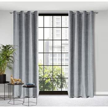 Canora Grey Samtvorhang Fenley, blickdicht, 250 x 140 cm, blau