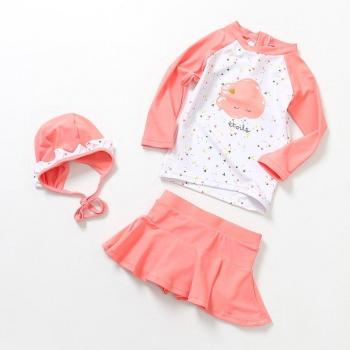 Children's Sun-Guard Swimsuit Duo, Long Sleeve, Cap Included
