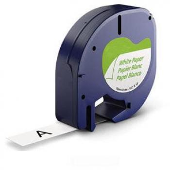 Cinta de Papel para Impresora Dymo LetraTag 12mm