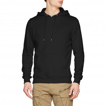 Urban Classics Basic Black Terry Hoodie for Men