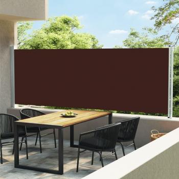 VidaXL Outdoor Retractable Side Awning 600x160 cm Brown