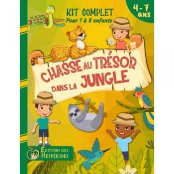 Chasse au trésor dans la jungle: kit complet | Pour 1 à 8 enfants, de 4 à 7 ans | Idéal pour une fête d'anniversaire (Chasse au trésor pour les enfants)