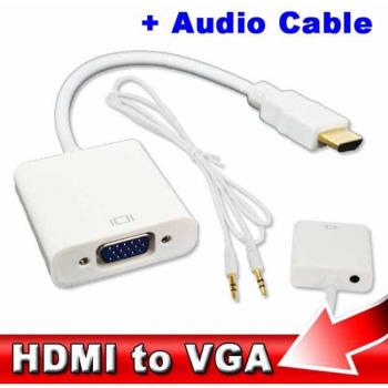 HDMI to VGA Converter Cable for Xbox 360, PS3, DVD, PC, Laptop, Tablet