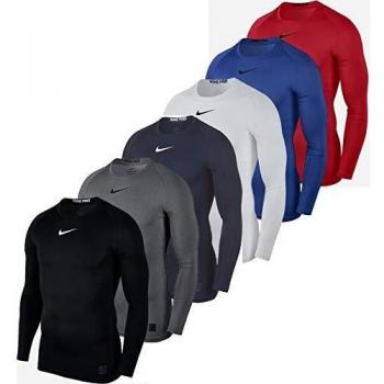 Precision Fit Men’s Long‑Sleeve Compression Top – Obsidian with White Accents (XL)