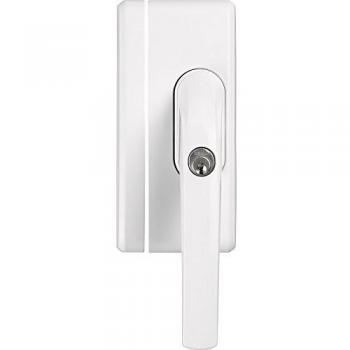 ABUS FO400N Fenstergriff‑Schloss, Weiß/Braun, gleichschließend AL0145