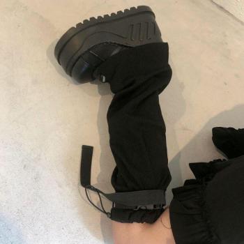Calentadores de piernas liso para niña estilo Harajuku