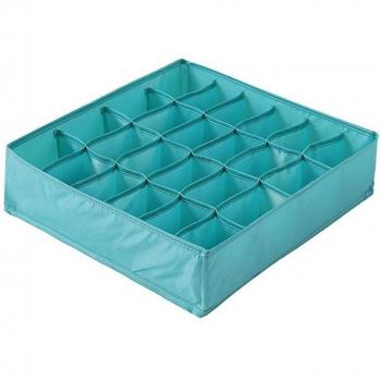 Caja organizadora de ropa interior y calcetines, 24 secciones, plegable