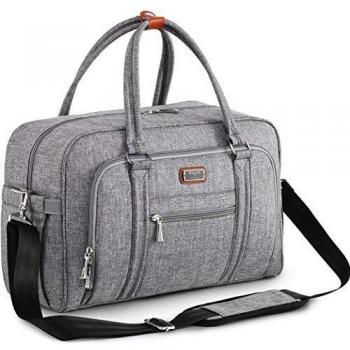 Zwei‑Personen‑Reise‑Wickeltasche WELAVILA – Grau