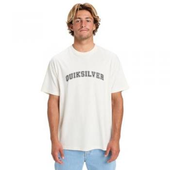 Quiksilver T-shirt Blanc à Manches Courtes Pto Fare Well