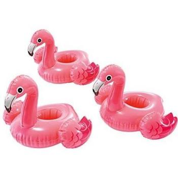 Accessoire piscine adulte porte verre gonflable flamant rose (x3)