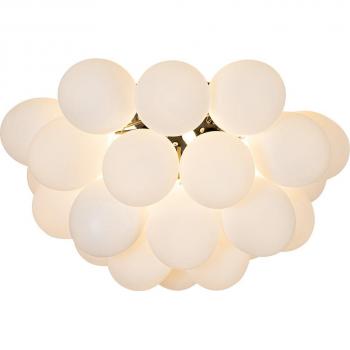 Deckenleuchte Uvas, 6-flammig, G9, Weiß, Design, Glas, ohne Leuchtmittel