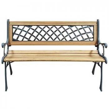 Panchina da Giardino Eldorado modello in ghisa di Papillon, dimensioni 126 x 52 x 73 cm