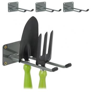Ganci per Giardinaggio, Set di 4, 24 cm, Portaoggetti Antracite