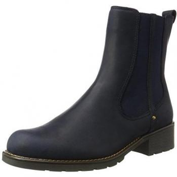 Clarks Orinoco Club Women's Navy Nubuck Leather Boots
