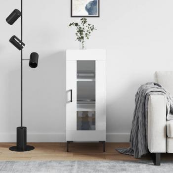 VidaXL Modern White Sideboard 34.5x34x90 cm Engineered Wood