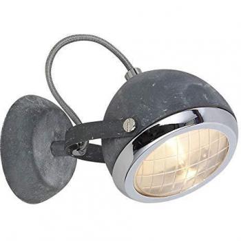 RIDER Lampada da parete in metallo e vetro