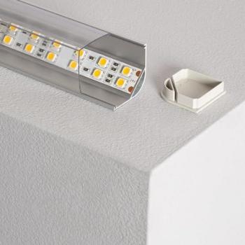 Profilé Aluminium avec Capot Transparent pour LED 20mm