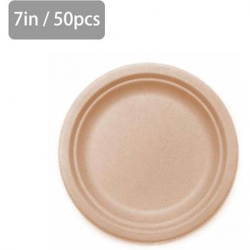 Platos de papel para eventos al aire libre, 50 Uds. compostables
