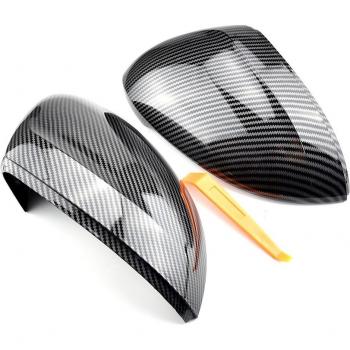 VW Passat B8 Rearview Mirror Cap in Bright Black