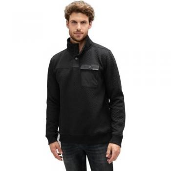 STREET ONE MEN Herren Sweatshirt in Schwarz, Gr. XL