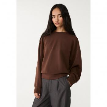 Marrone XS Felpa Stradivarius Morbida e Leggera