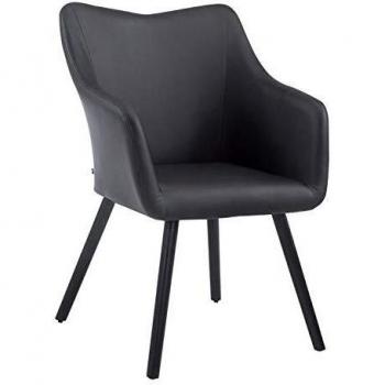 Chaise De Salle A Manger McCoy V2 Noir avec Accoudoir