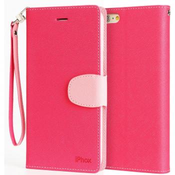 Cover a libro con portafoglio per iPhone 8 Plus e 7 Plus in pelle PU e silicone TPU