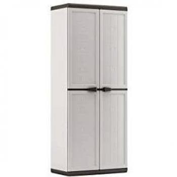 Armadio da Esterno Portascope Jolly Keter 68 x 39 x 166 cm Bianco/Grigio