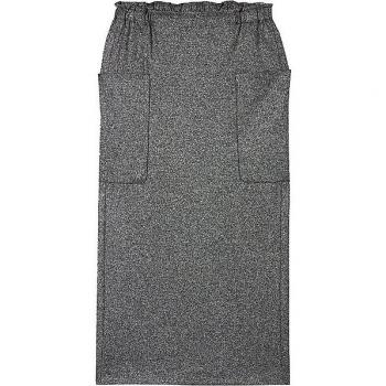 Luisa Cerano Gray Melange Wool Flannel Maxi Skirt Size 42