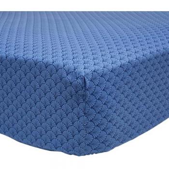 Drap Camillo Bambou – Couleur Marine 160 × 200 cm
