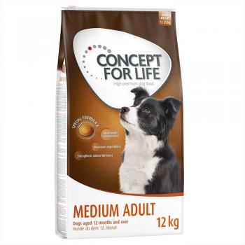12kg Adulte Moyen Concept for Life croquettes pour chien