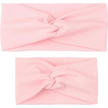 2PCS Solid Color Hair Accessories for Mom and Baby