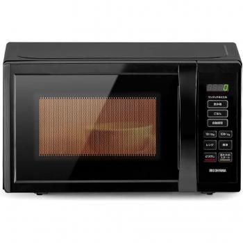 Iris Ohyama PMB‑T178‑B 17L Microwave – Turntable & Hertz Free, Black