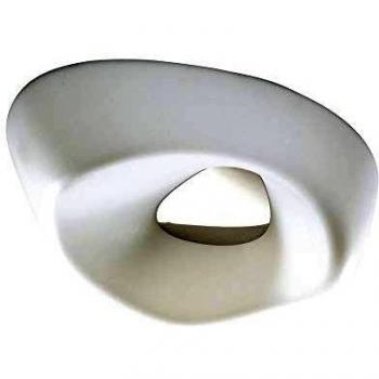 Huevo Ceiling 5 Light E27 Outdoor IP44, Polished Chrome, Opal White