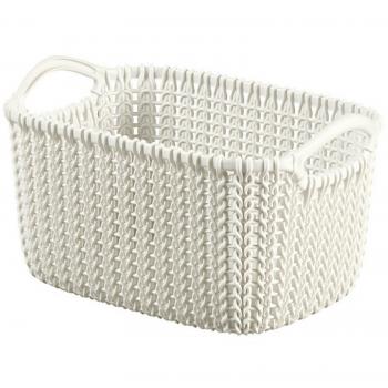 Cesto Knit Curver Rettangolare Xs 3 Litri Bianco