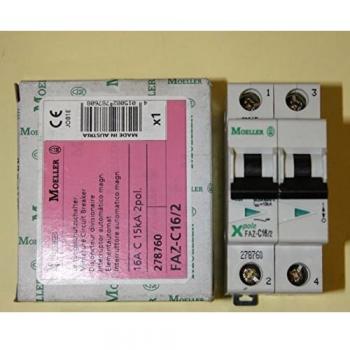 Interruptor Automático 2P Eaton 16A Curva C 10kA