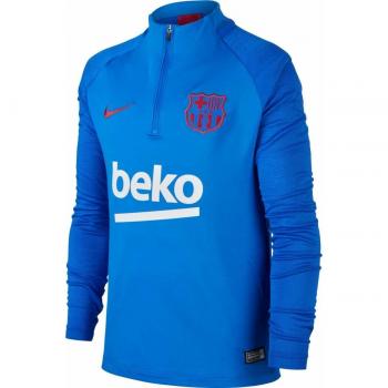 Nike FCB Y Nk Dry Strike Drill Top Langarm, Unisex Kinder L Lyon Blue/Noble Red