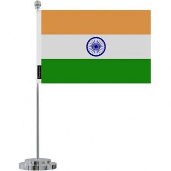 Stainless Steel 14x21cm Multicolored Indian Flag Pin