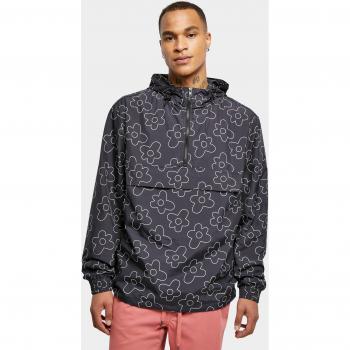 Windbreaker Urban Classics Herren‑Flower‑AOP Jacke 5XL, Schwarz (Blackflower)