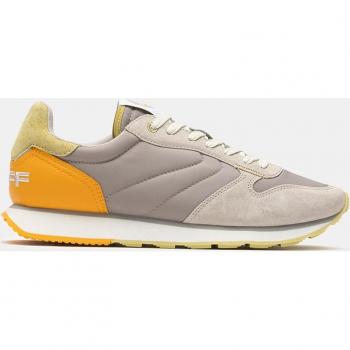 Zapatillas Hombre Hoff Byzantium: Running Low Cut, Cuero Gris/Naranja – 45