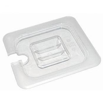 Vogue 1:1 Gastronorm Lid, Polycarbonate, Notched, Dishwasher Safe