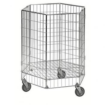 Kongamek Hexagon‑Gitterwagen 900 × 700 × 700 mm – galvanisch verzinkt, 60 kg Belastung