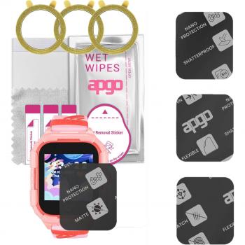 3x apgo MATTE Hybrid Defense Glass for Garett Kids Protect 4G