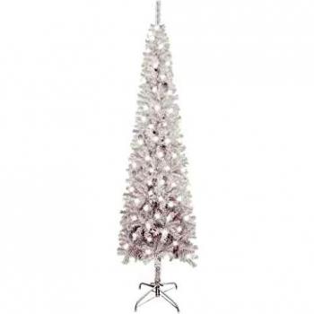 Weihnachtsbaum Slim mit LEDs 180 cm in Weiß