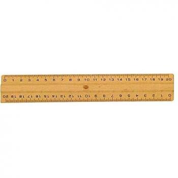 Règle plate en bois PEFC 20 cm