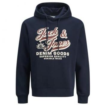 Sudadera Hombre Jack & Jones “JJELOGO SWEAT” – Rojo Vigoroso