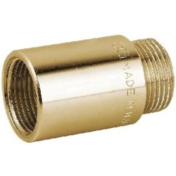 Connettore Prolunga MF Ottone Giallo 3/8 80 mm