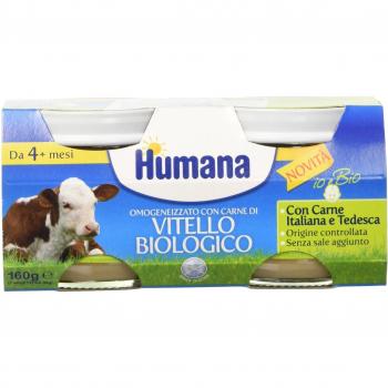 Humana Omoizzato Vitello Biologico 2x80g