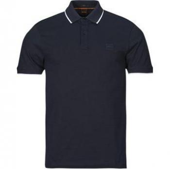 BOSS Dunkelblaues Slim Fit Poloshirt Passertip für Herren