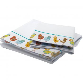 Petit Lazzari Hansel White/Multicoloured Infant Bedding Set (50 x 80 cm)